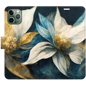 iSaprio flip pouzdro Gold Flowers pro iPhone 11 Pro