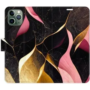 iSaprio flip pouzdro Gold Pink Marble 02 pro iPhone 11 Pro