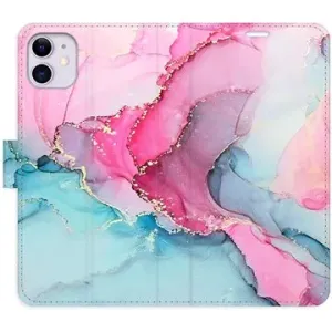 iSaprio flip pouzdro PinkBlue Marble pro iPhone 11