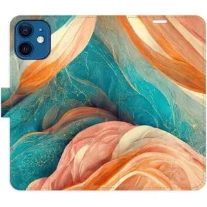 iSaprio flip pouzdro Blue and Orange pro iPhone 12 mini