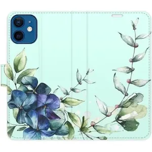 iSaprio flip pouzdro Blue Flowers pro iPhone 12 mini