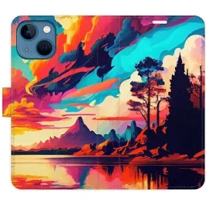 iSaprio flip pouzdro Colorful Mountains 02 pro iPhone 13 mini
