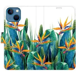 iSaprio flip pouzdro Exotic Flowers 02 pro iPhone 13 mini