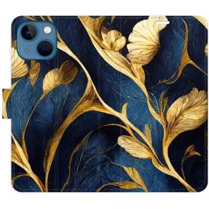 iSaprio flip pouzdro GoldBlue pro iPhone 13 mini