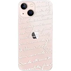 iSaprio Handwriting 01 - white pro iPhone 13 mini