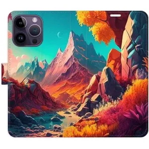 iSaprio flip pouzdro Colorful Mountains pro iPhone 14 Pro Max
