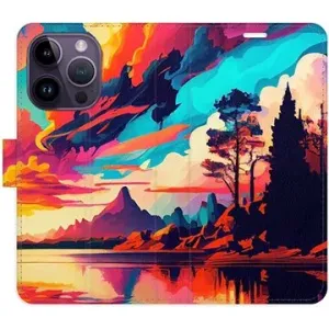 iSaprio flip pouzdro Colorful Mountains 02 pro iPhone 14 Pro