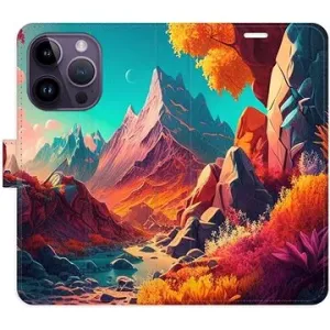 iSaprio flip pouzdro Colorful Mountains pro iPhone 14 Pro