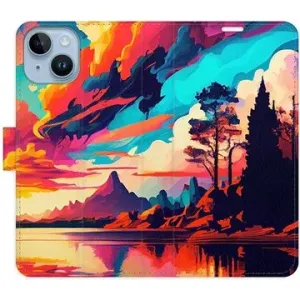 iSaprio flip pouzdro Colorful Mountains 02 pro iPhone 14