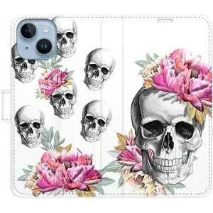 iSaprio flip pouzdro Crazy Skull pro iPhone 14