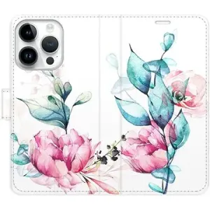 iSaprio flip pouzdro Beautiful Flower pro iPhone 15 Pro