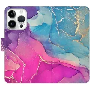 iSaprio flip pouzdro Colour Marble 02 pro iPhone 15 Pro