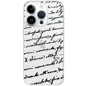 iSaprio Handwriting 01 pro black pro iPhone 15 Pro