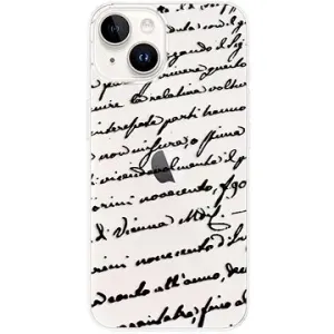 iSaprio Handwriting 01 pro black pro iPhone 15