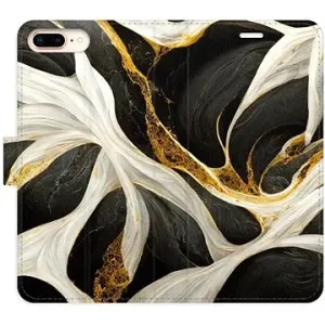 iSaprio flip pouzdro BlackGold Marble pro iPhone 7 Plus