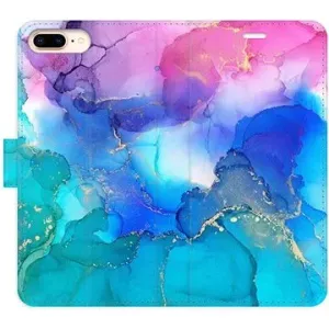 iSaprio flip pouzdro BluePink Paint pro iPhone 7 Plus