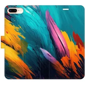 iSaprio flip pouzdro Orange Paint 02 pro iPhone 7 Plus