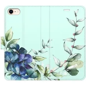 iSaprio flip pouzdro Blue Flowers pro iPhone 7/8/SE 2020