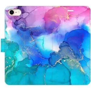 iSaprio flip pouzdro BluePink Paint pro iPhone 7/8/SE 2020