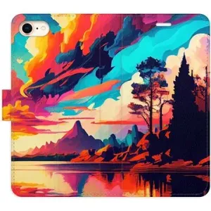 iSaprio flip pouzdro Colorful Mountains 02 pro iPhone 7/8/SE 2020