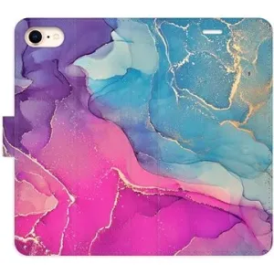 iSaprio flip pouzdro Colour Marble 02 pro iPhone 7/8/SE 2020
