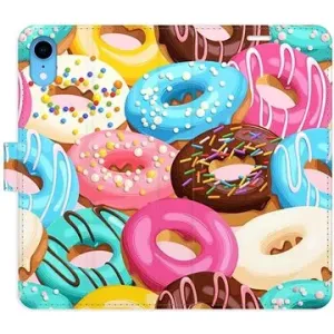 iSaprio flip pouzdro Donuts Pattern 02 pro iPhone XR
