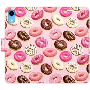 iSaprio flip pouzdro Donuts Pattern 03 pro iPhone XR
