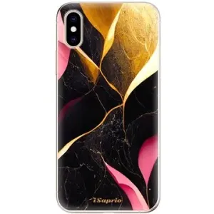 iSaprio Gold Pink Marble pro iPhone XS