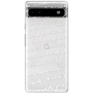 iSaprio Handwriting 01 pro white pro Google Pixel 6a 5G