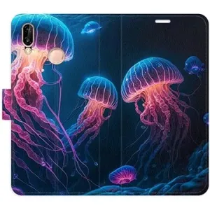 iSaprio flip pouzdro Jellyfish pro Huawei P20 Lite