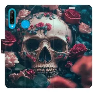 iSaprio flip pouzdro Skull in Roses 02 pro Huawei P30 Lite