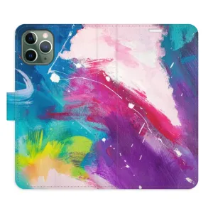 Flipové pouzdro iSaprio - Abstract Paint 05 - iPhone 11 Pro