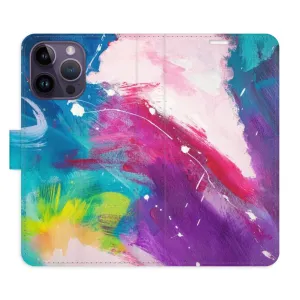 Flipové pouzdro iSaprio - Abstract Paint 05 - iPhone 14 Pro Max