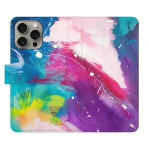 Flipové pouzdro iSaprio - Abstract Paint 05 - iPhone 15 Pro Max