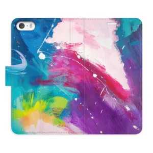 Flipové pouzdro iSaprio - Abstract Paint 05 - iPhone 5/5S/SE