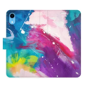 Flipové pouzdro iSaprio - Abstract Paint 05 - iPhone XR