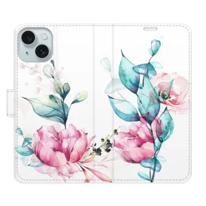 Flipové pouzdro iSaprio - Beautiful Flower - iPhone 15 Plus