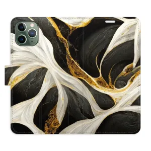 Flipové pouzdro iSaprio - BlackGold Marble - iPhone 11 Pro