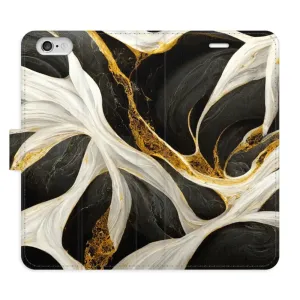 Flipové pouzdro iSaprio - BlackGold Marble - iPhone 6/6S