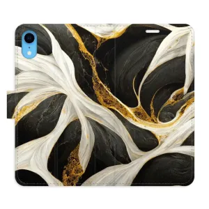 Flipové pouzdro iSaprio - BlackGold Marble - iPhone XR