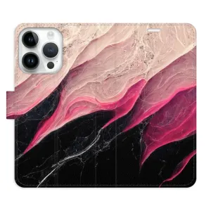 Flipové pouzdro iSaprio - BlackPink Marble - iPhone 15 Pro
