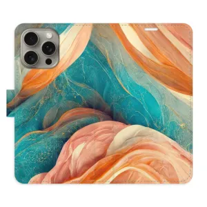 Flipové pouzdro iSaprio - Blue and Orange - iPhone 15 Pro Max