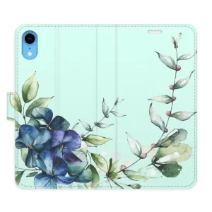 Flipové pouzdro iSaprio - Blue Flowers - iPhone XR