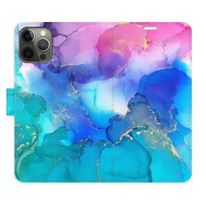 Flipové pouzdro iSaprio - BluePink Paint - iPhone 12/12 Pro
