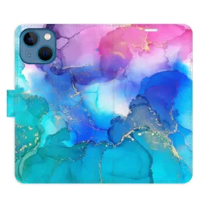 Flipové pouzdro iSaprio - BluePink Paint - iPhone 13 mini