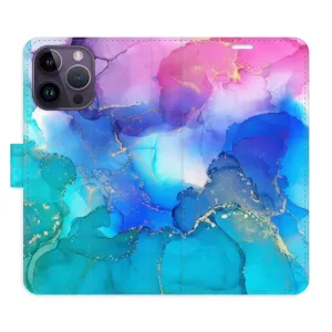 Flipové pouzdro iSaprio - BluePink Paint - iPhone 14 Pro Max