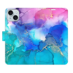 Flipové pouzdro iSaprio - BluePink Paint - iPhone 15