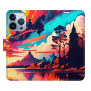 Flipové pouzdro iSaprio - Colorful Mountains 02 - iPhone 13 Pro