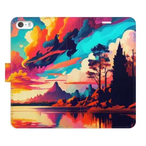Flipové pouzdro iSaprio - Colorful Mountains 02 - iPhone 5/5S/SE