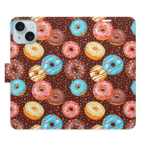 Flipové pouzdro iSaprio - Donuts Pattern - iPhone 15 Plus
